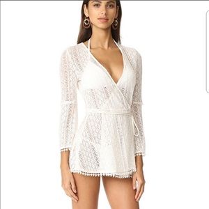 L*Space Aura coverup swim beach crochet knit wrap